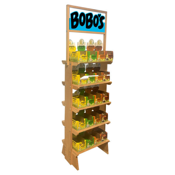 SideBrander Edgeless Shelf 20-Inch Wood Display Rack