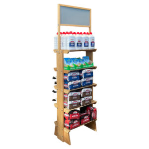 SideBrander Edgeless Shelf Wood Display Rack by InterMarket Technology