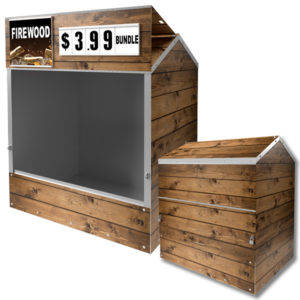 Wood Planks Steel Master Dock Locker® Outdoor Display