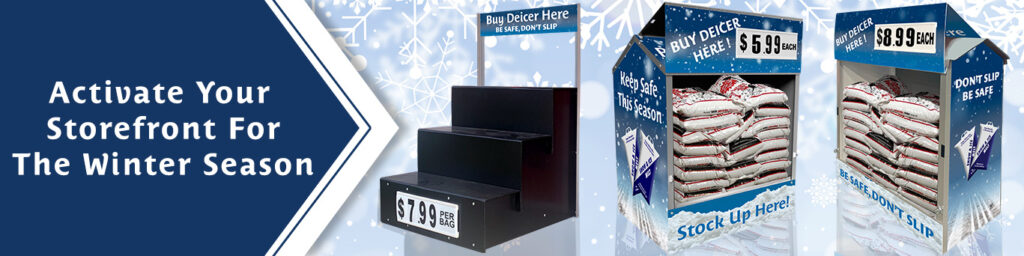 Winter outdoor product displays