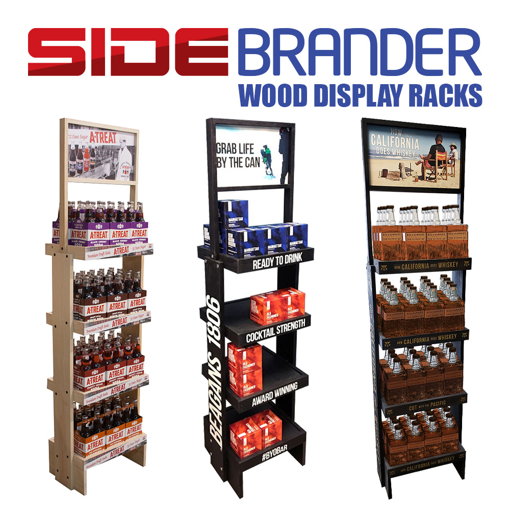 SideBrander Retail Beverage Display Rack