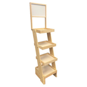 Slant Brander Tiered Wood Display Rack 14-Inch