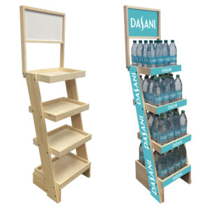 Slant Brander Wood Rack Display by InterMarket Technology