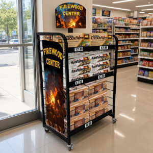 Mobile Steel Firewood Rack