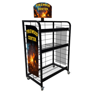 Mobile Steel Firewood Rack