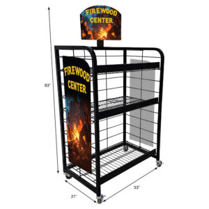 Mobile Steel Firewood Rack